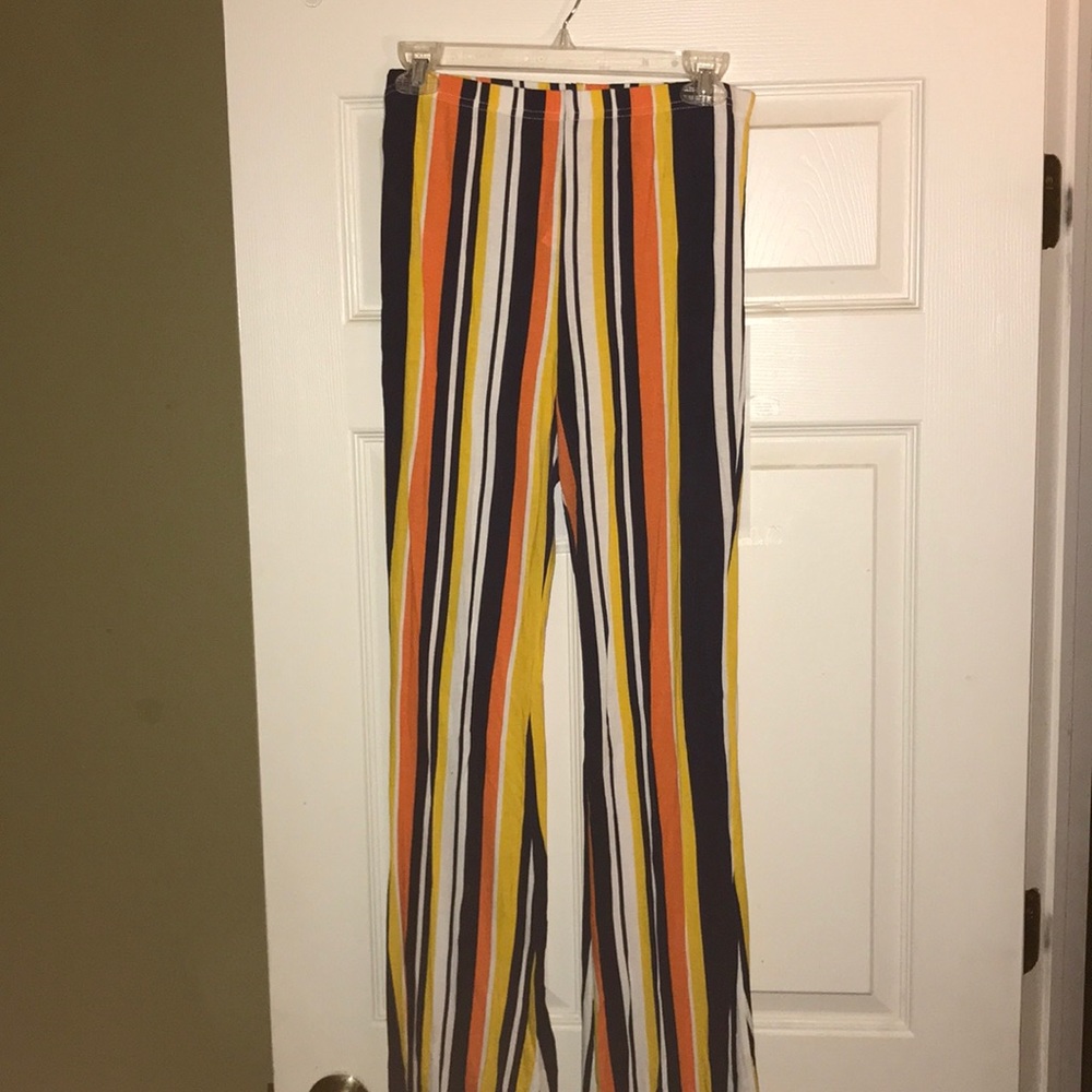 Multicolored wide leg pants